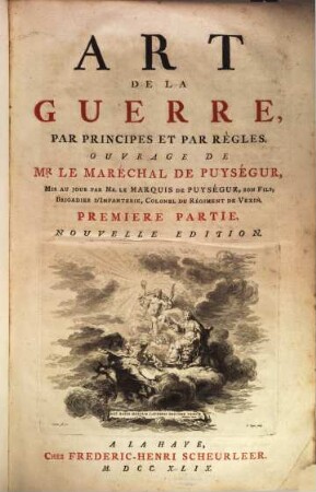 Art de la guerre : par principes et par règles, 1
