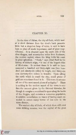 Chapter XI: Oude – A Hindoo Saint