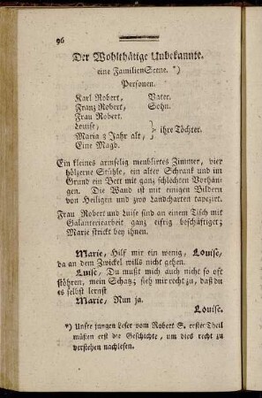 Der Wohlthätige Unbekannte