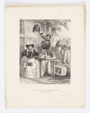 Me dire que que j’i toujours préferé les Lanciers! Quelle horreur!, Blatt 10 der Folge "Album pour 1827"