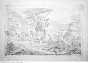 Concorso Accademico 1704, Seconda Classe: Romulus und Remus überfallen und töten Räuber, primo premio