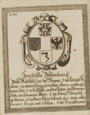 [Heraldische und Historische Beschreibung des Königreichs Sicilien]