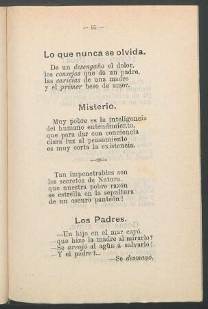 Lo que nunca se olvida.