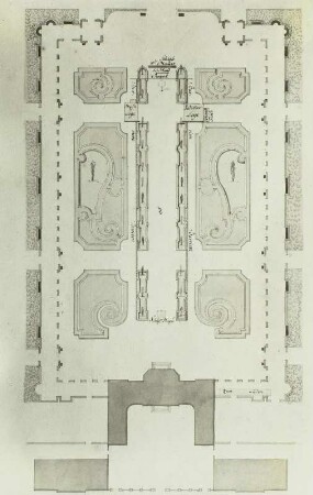 Dresden, Brühlscher Garten in Friedrichstadt (Marcolinipalais): Hauptparterre