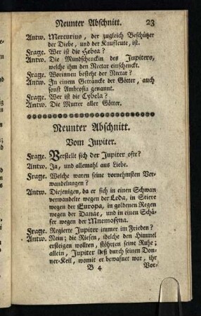 Neunter Abschnitt: Vom Jupiter