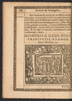 Dominica XXIII. Post Trinitatis, Evangelium Matthaei 22.