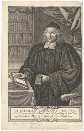 Bildnis des Gotthelff Ehrenreich Becker