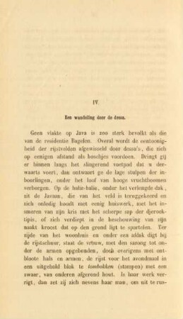 IV. Een wandeling door de dessa