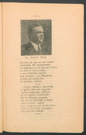 [Fotografía de] Dr. Augusto Bunge