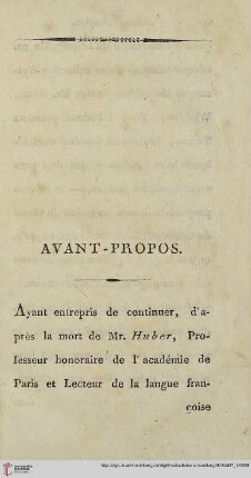 Avant-Propos