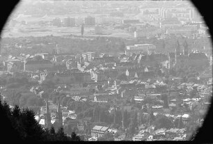 Freiburg: Teleblickpanorama vom Chemischen Institut