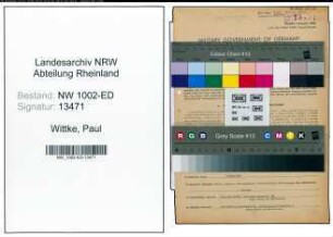 Entnazifizierung Paul Wittke, geb. 07.02.1911 (Kuenstler)