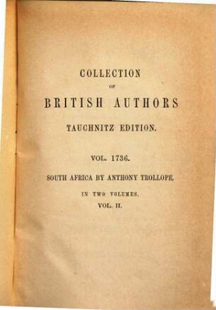 South Africa : in 2 vol., 2