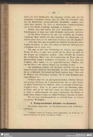 3. Photogrammetrische Aufnahme von Bauwerken