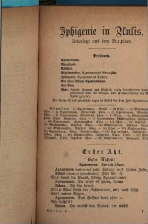 Schillers sämmtliche Werke : in 12 Bänden, 3. Iphigenie in Aulis. Scenen aus den Phönizierinnen des Euripides. Don Carlos, Infant von Spanien
