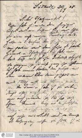 Brief vom 20.09.1908