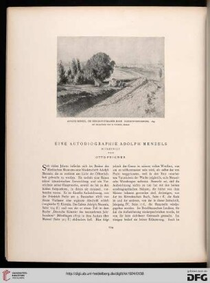 Eine Autobiographie Adolf Menzels