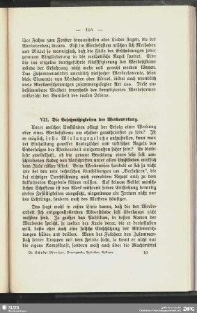 VII. Die Gesetzmäßigkeiten der Werbewirkung