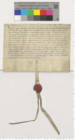 Präsentation an den Propst Magister Dr. Joh. Knutzen für eine Vikarie am Maria Magdalenen oder 3 Könige Altar der Lambertikapelle [lat].