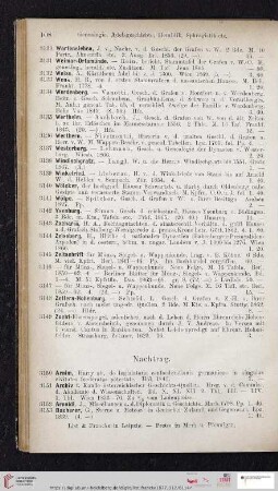Nachtrag (Nr. 3150 - 3211)