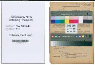 Entnazifizierung Ferdinand Schauer , geb. 24.12.1900 (Maurer)