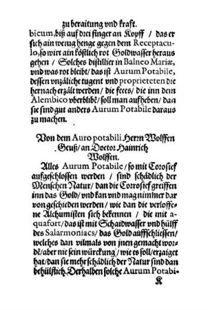 Von dem Auro potabili
