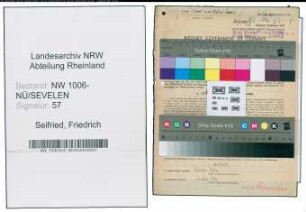 Entnazifizierung Friedrich Seifried , geb. 24.01.1909 (Ofenbauer)