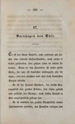 17. Varnhagen von Ense