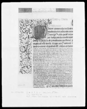 Martianus Capella, De nuptiis und Boethius, De consolatione philosophiae mit Kommentar — Initiale D(ixerat), Folio 178verso