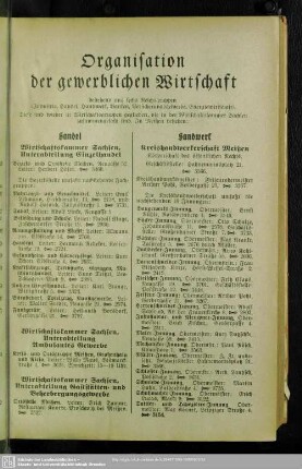 Organisation der gewerblichen Wirtschaft