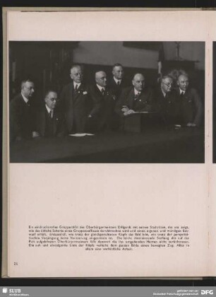 Gruppenbild des Oberbürgermeisters Dillgard mit seinen Stadträten