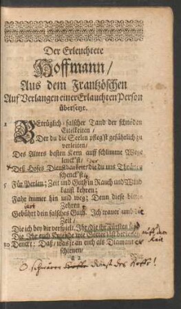 Der Erleuchtete Hoffmann