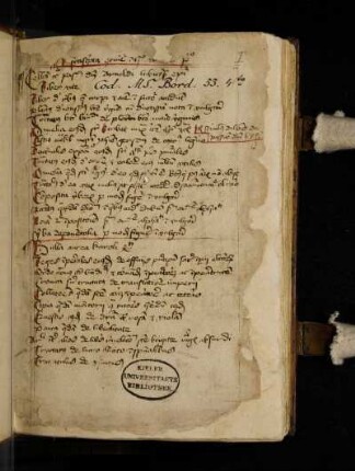 Inhaltsverzeichnis. Infra scripta continentur in hoc … primo.