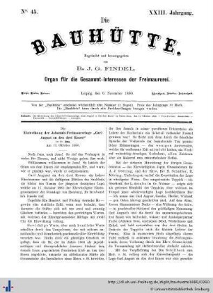 Nr. 45, 6. November 1880