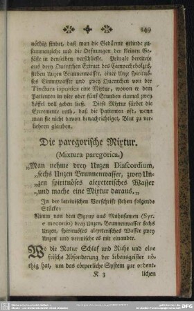 Die paregorische Mixtur