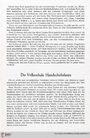 Die Volksschule Handschuhsheim