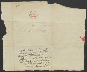 Brief an Karl Holz : o.D. [1825-1826, ermittelt]