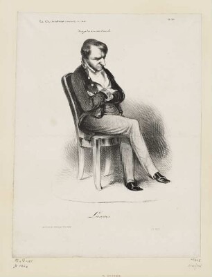 Lannes, Blatt 519 der Folge "La Caricature: revue morale, judiciaire, littéraire, artistique, fashionable et scénique" n° 249, Paris 1835