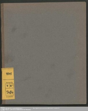1845: Königl. Sächss. gnädigst concessionirter Pirnaischer Geschichts- und Volks-Kalender