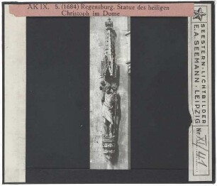 Regensburg, Dom,Unbekannt, Statue des Hl. Christophorus (Regensburg, Dom)
