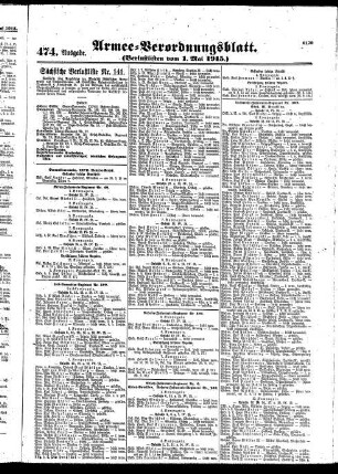 474.Ausgabe. Samstag, 1. Mai 1915