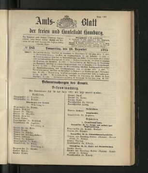 No. 285, 23. Dezember 1915