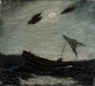 Boot im Mondlicht