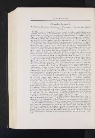 Phaseolus lunatus L. : Mondbohne; Limabohne; Kapbohne.