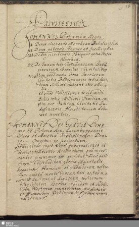 Privilegium Johannis Bohamiae Regis.
