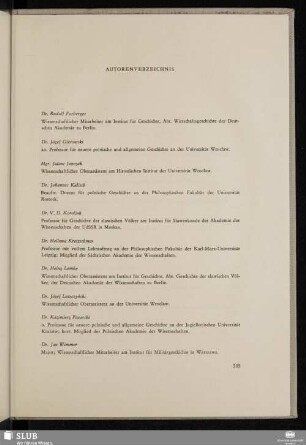 Autorenverzeichnis