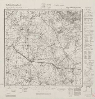 2990 Tschernitz-Borowe, Topographische Karte 1:25000 (4cm - Karte)