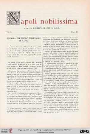 Ancora del museo nazionale di Napoli