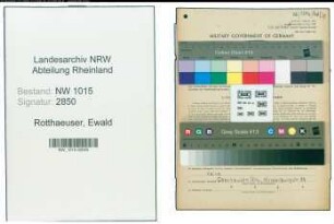 Entnazifizierung Ewald Rotthaeuser , geb. 19.01.1917 (Angestellter)