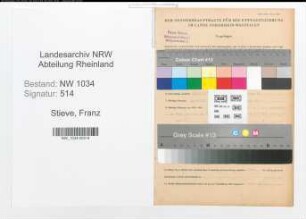 Entnazifizierung Franz Stieve , geb. 17.02.1875 (Major)